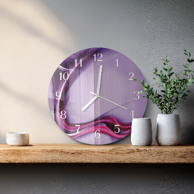 Horloge ronde Abstraction