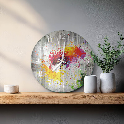 Horloge ronde Taches