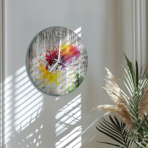 Horloge ronde Taches