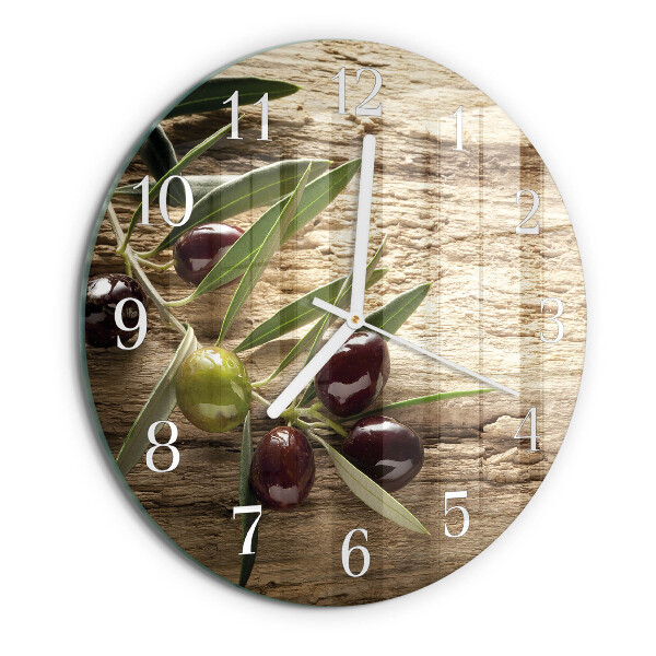 Horloge ronde Olives
