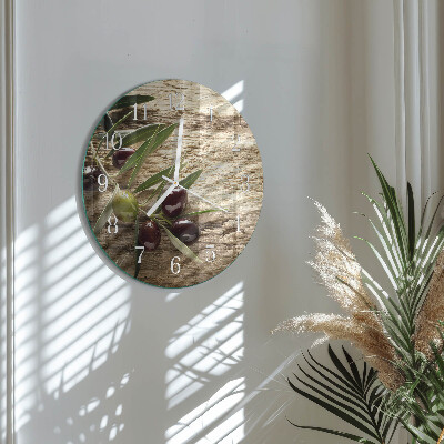 Horloge ronde Olives