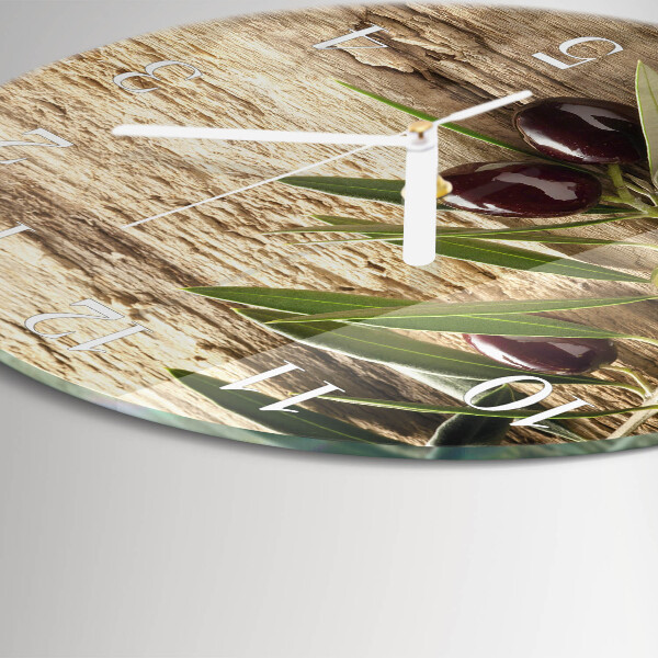 Horloge ronde Olives