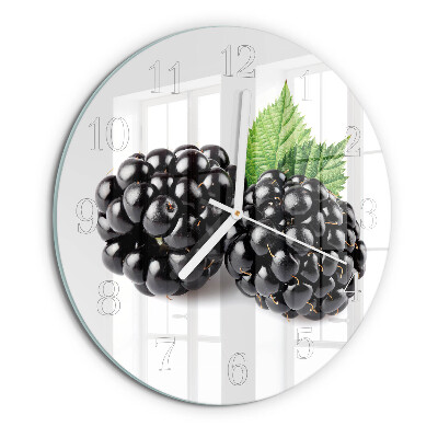 Horloge ronde mûres