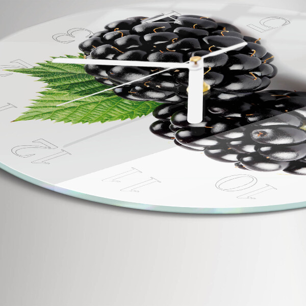 Horloge ronde mûres