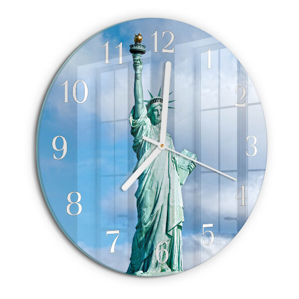 Horloge ronde Statue de la liberté