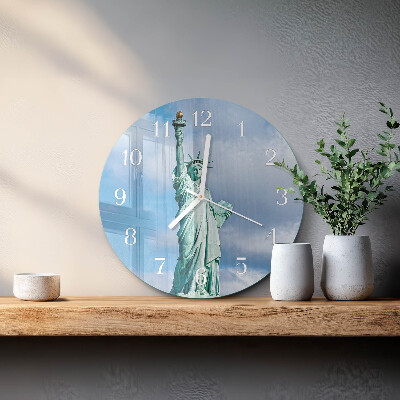 Horloge ronde Statue de la liberté