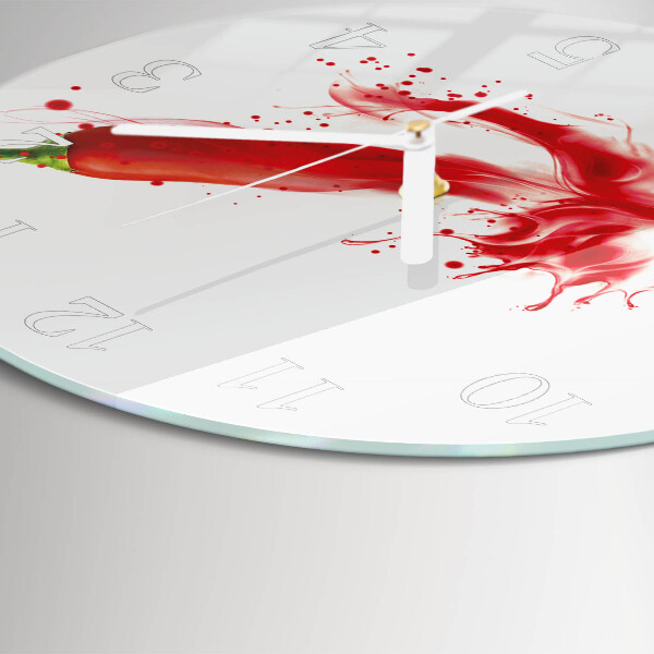 Horloge ronde piment