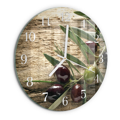 Horloge ronde Olives