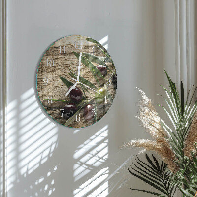 Horloge ronde Olives
