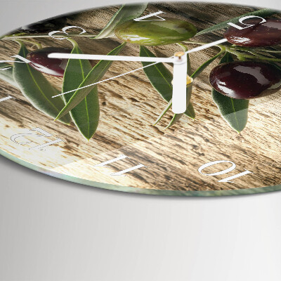 Horloge ronde Olives