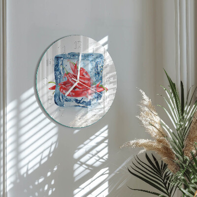 Horloge ronde Chili avec de la glace