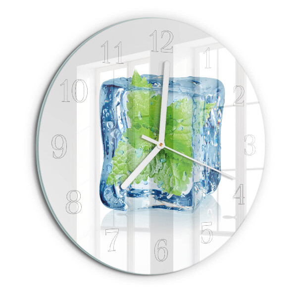 Horloge ronde Menthe glacée