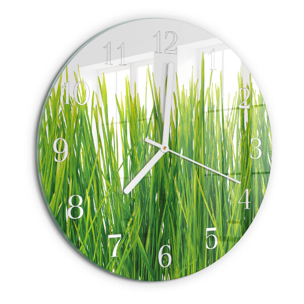 Horloge ronde Herbe