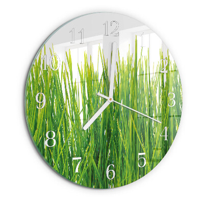 Horloge ronde Herbe