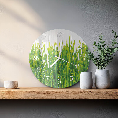 Horloge ronde Herbe