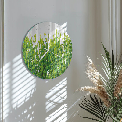 Horloge ronde Herbe