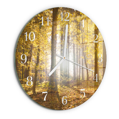 Horloge ronde L'automne en forêt