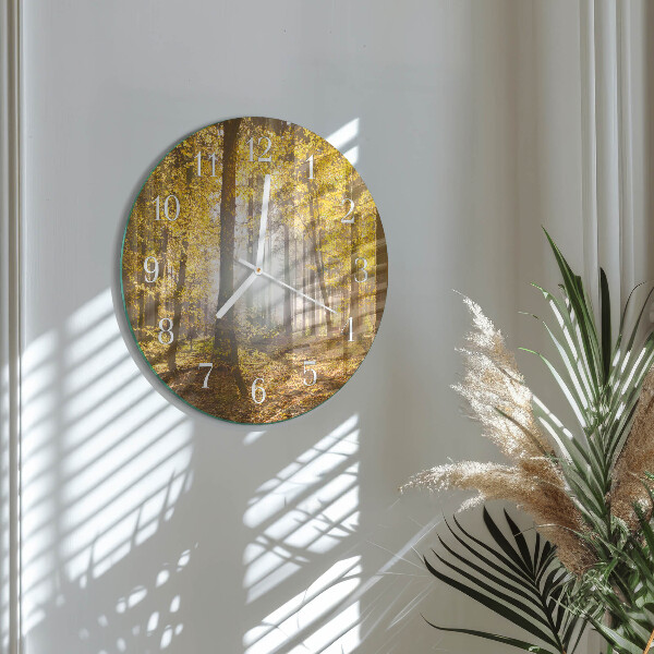 Horloge ronde L'automne en forêt