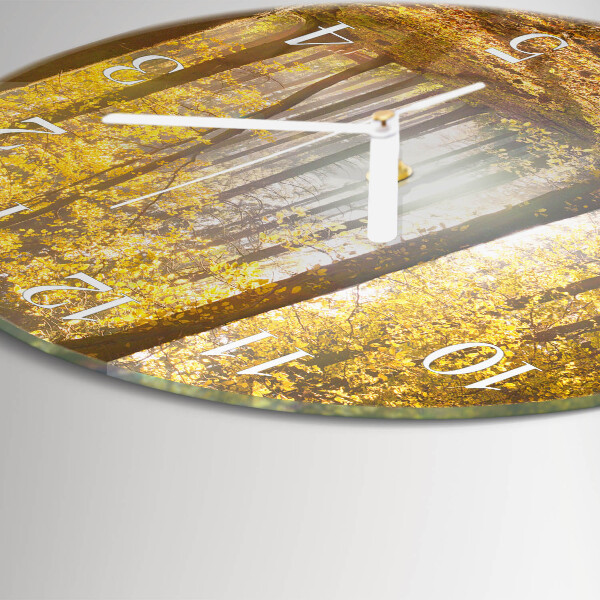 Horloge ronde L'automne en forêt