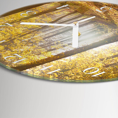 Horloge ronde L'automne en forêt