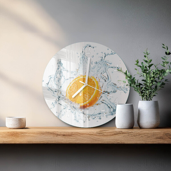 Horloge ronde Eau