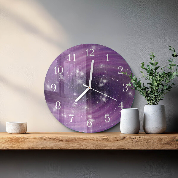 Horloge ronde Abstraction