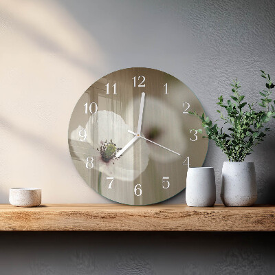 Horloge ronde Pavot