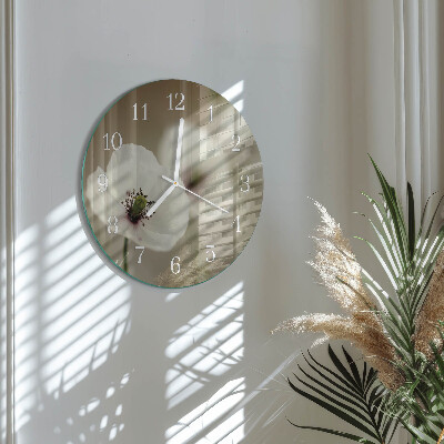 Horloge ronde Pavot