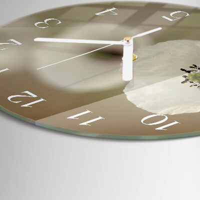 Horloge ronde Pavot