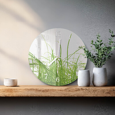 Horloge ronde Herbe