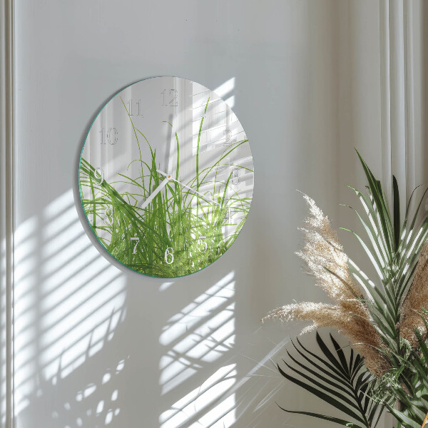 Horloge ronde Herbe