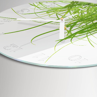 Horloge ronde Herbe