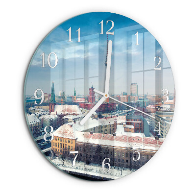 Horloge ronde Ville d'hiver