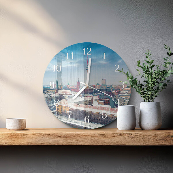 Horloge ronde Ville d'hiver