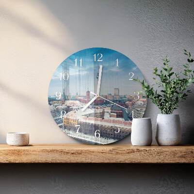 Horloge ronde Ville d'hiver