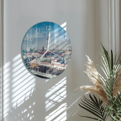 Horloge ronde Ville d'hiver