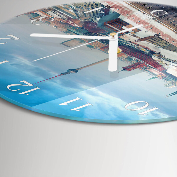 Horloge ronde Ville d'hiver