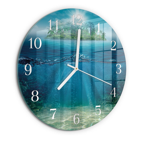 Horloge ronde Fond de la mer