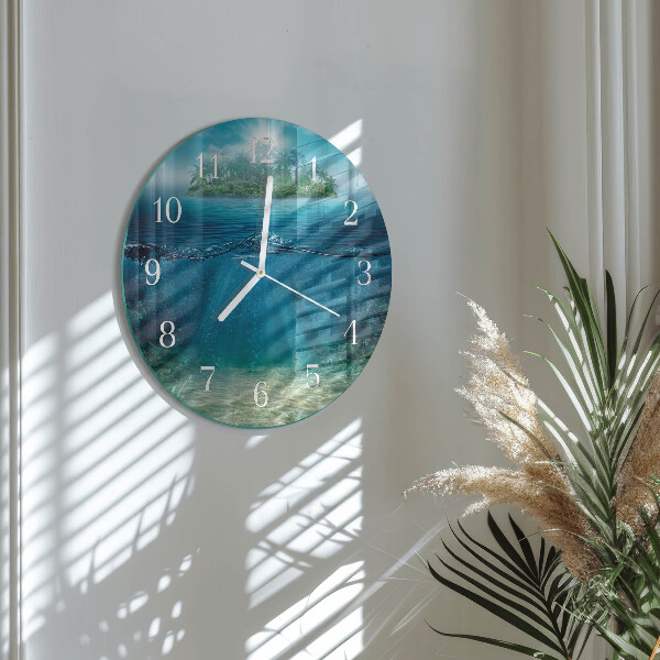 Horloge ronde Fond de la mer