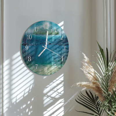 Horloge ronde Fond de la mer