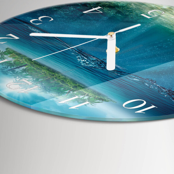 Horloge ronde Fond de la mer