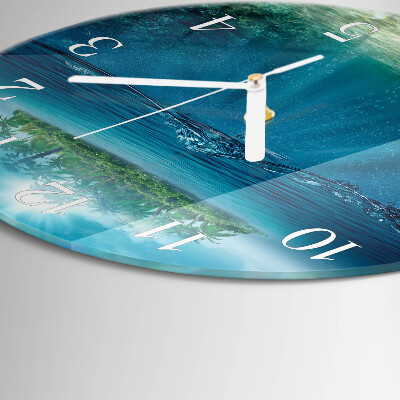 Horloge ronde Fond de la mer
