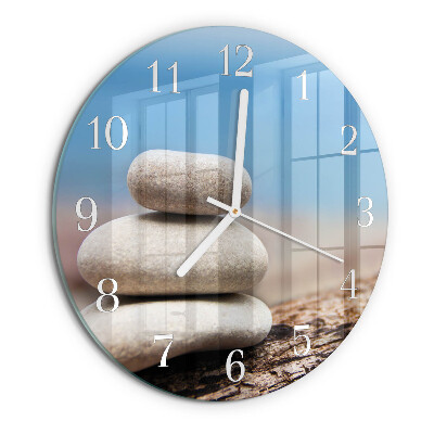 Horloge ronde Pierres