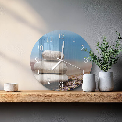 Horloge ronde Pierres