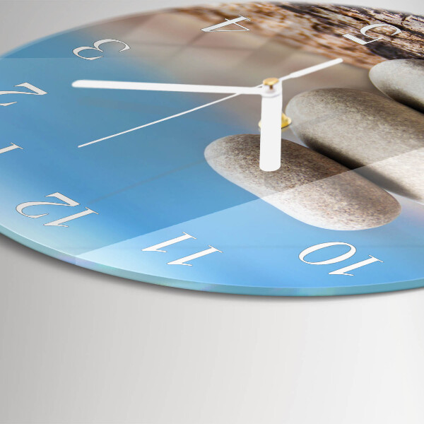 Horloge ronde Pierres