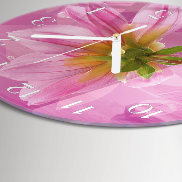 Horloge ronde Fleur