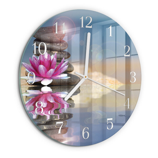 Horloge ronde Pierres d'eau