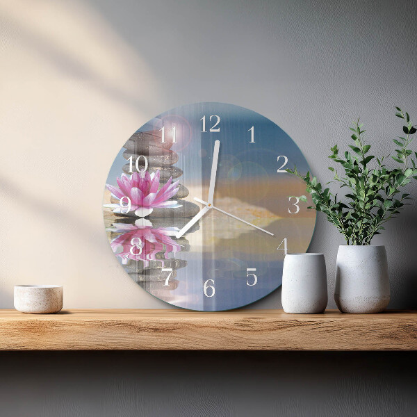 Horloge ronde Pierres d'eau