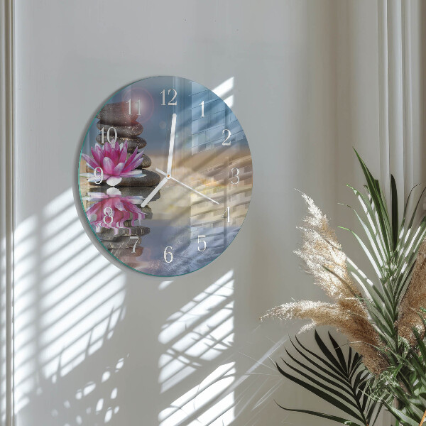 Horloge ronde Pierres d'eau