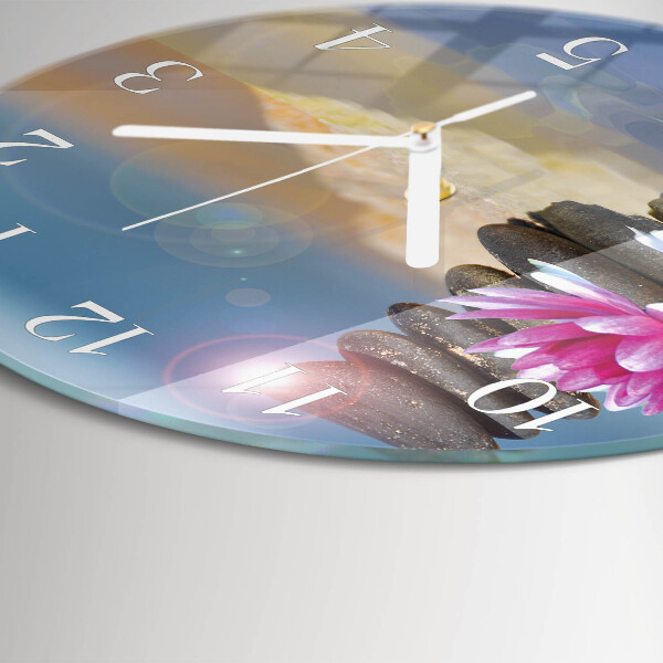 Horloge ronde Pierres d'eau